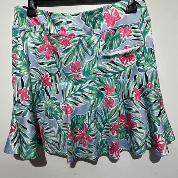 Coral Bay Women's Multicolor Tropical Built-In Shorts Golf Mini Skort Size PS - Picture 3 of 9